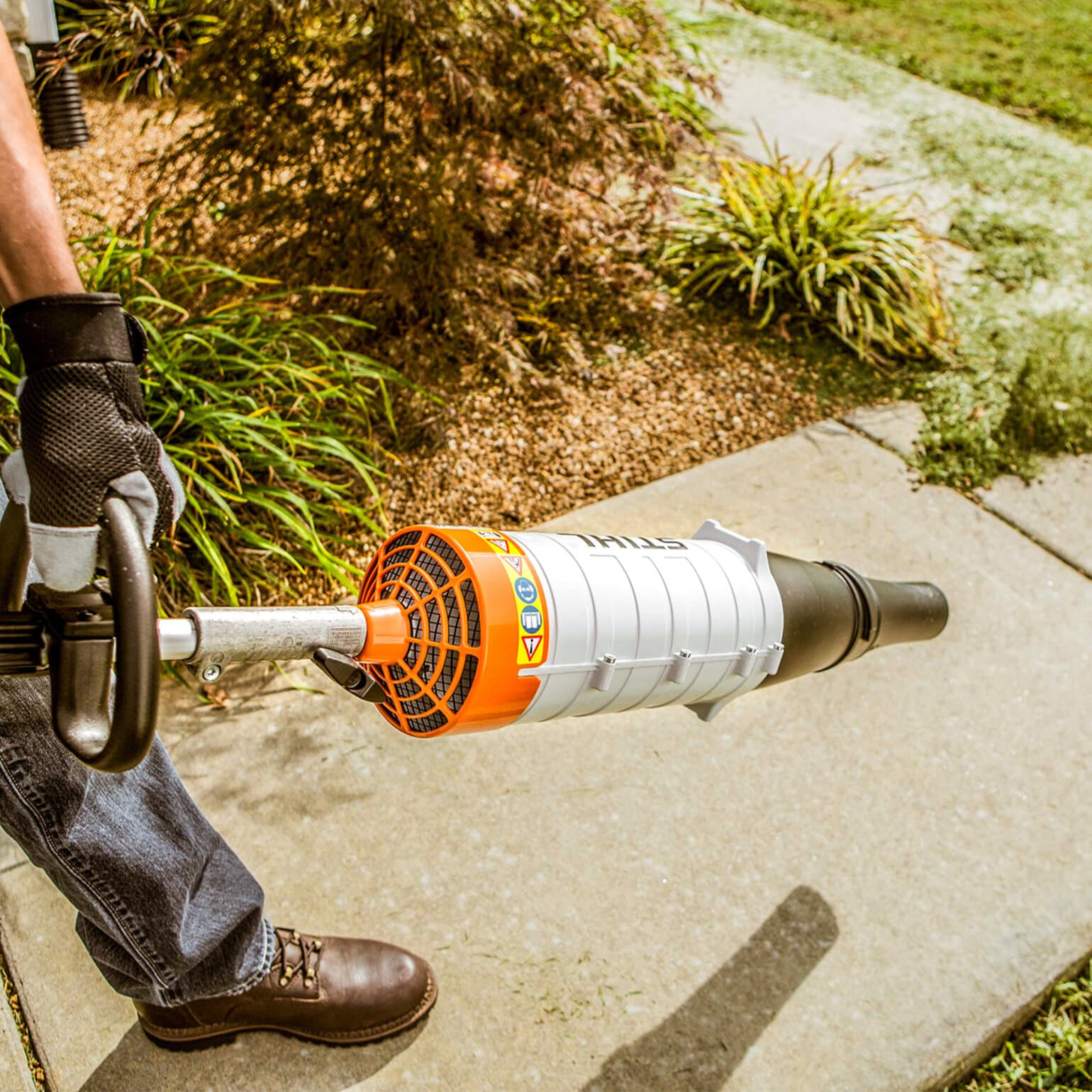 Kombi blower equipment used for cleanup finishing and property maintenance